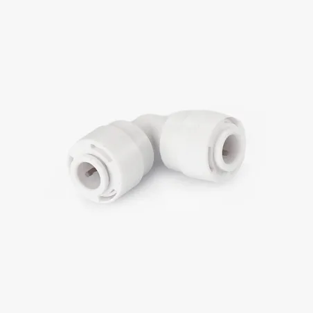 Joelho para tubo 1/4" branco