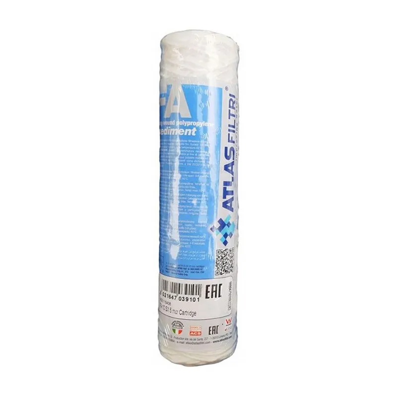 Elemento polipropileno bobinado FA 10 SX - 25 micron - ATLAS FILTRI Elemento polipropileno bobinado FA 10 SX - 25 micron - ATLAS FILTRI