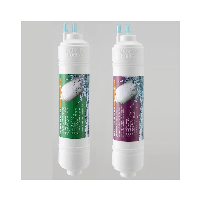 KIT FILTRAÇÃO 2 ESTAGIOS SEDIMENTOS + PRÉ-CARVÃO + ACESSÓRIOS